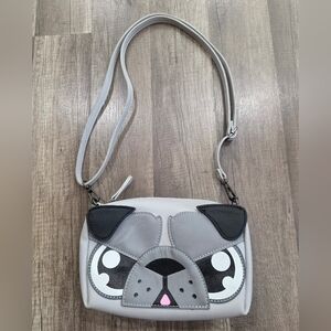BMC Pug Dog BULL Terrier Grey Dog Crossbody Bag Y2k Kawaii